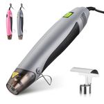 WORKPRO Mini Heat Gun, 400W Hot Air Gun with Reflector Nozzle, 2 Temp Settings 482℉(250℃)/842℉(450℃) and 5.9ft Long Cable Overload Protection for Crafting, Embossing, Shrink Wrapping PVC, Drying Paint