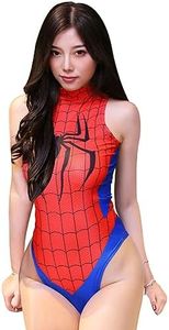 Lucky2Buy Women's One-Piece High Cut Superhero Cosplay Leotard Bodysuit Teddy Lingerie Set