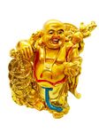 Natchcart Fengshui Exclusive Polyresin Medium Size Set of 1 Happy Man with Coins & Hempsheck for Office Decor, Home Decoration (LB-2555)