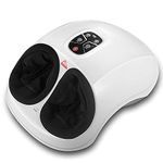 Shiatsu Foot Massager with Heat, 2 Auto Mode and Manual Mode, 3 levels massage intensity, Deep Kneading Rolling Electric Feet Massage Machine for Foot Relaxation