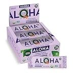 ALOHA Organic Plant Based Protein Bars | Chocolate Caramel Pecan | 12 Count, 1.98oz Bars | Vegan, Low Sugar, Gluten Free, Paleo, Low Carb, Non-GMO, Stevia Free, Soy Free, No Sugar Alcohol Sweeteners