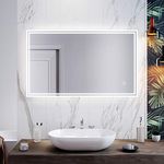 ELEGANT Designer Illuminated LED Bathroom Mirrors Light Sensor Touch Controlled Demister Pad Horizontal Vertical 1000 x 600 mm