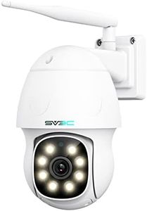 SV3C 5MP PTZ IP Camera Outdoor, Pan Tilt Security Cameras with Dual Band 2.4G 5G WiFi, Auto Tracking, Floodlight Color Night Vision, Human Detect, Onvif, RTSP Browser View, 2-way Audio, SD Card Record