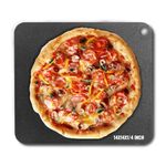 VEVOR Pizza Steel, 14" x 14" x 1/4" Pizza Steel Plate for Oven, Pre-Seasoned Carbon Steel Pizza Baking Stone with 20X Higher Conductivity, Heavy Duty Rustproof Pizza Pan for Outdoor Grill, Indoor Oven