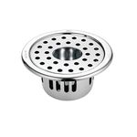 LIPKA Round Floor Drain |304-Grade Stainless Steel |5 x 5 Inches| with Cockroach Trap/Jali & Hole |