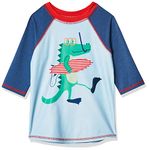 Mud Pie Baby Boys' Alligator Rash Guard Shirt, Multi, Large