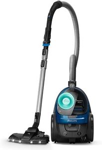 Philips 5000 Series Bagless Vacuum Cleaner - 900 W Motor; PowerCyclone 7 Technology; H13 Anti-Allergic Filter; TriActive LED Nozzle, Compact and Light (FC9557/09)