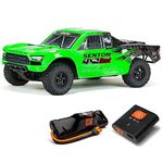 ARRMA RC Truck 1/10 SENTON 4X2 Boost MEGA 550 Brushed Short Course Truck RTR with Battery & Charger, Green, ARA4103SV4T1