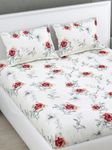 Home Affairs 160 TC King Size Cotton Bedsheet with 2 Pillow Covers | Soft Feel, Fast Colors and Long Life