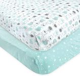 Luvable Friends Unisex Baby Fitted Crib Sheet, Boy Basic Elephant, One Size