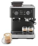 KitchenAid, KES6551 Semi Automatic Espresso Machine w/Burr Grinder, 2 Cup, Cast Iron Black