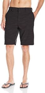 Burnside Men's High Stakes Stretch Hybrid Quick Drying Modern Fit Short, Black, 34