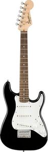 Squier by Fender Electric Mini Stratocaster, Electric Guitar, Laurel Fingerboard, Black