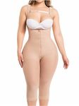 Fajas Reductoras y Moldeadoras Colombianas Levanta Cola Post Surgery Compression Garments After Liposuction, 0520 Beige, 4X-Large