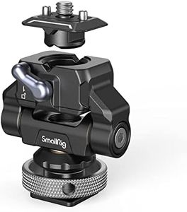 SmallRig Quick Release Camera Monitor Mount with Cold Shoe, Supports Swivel 360° and Tilt 170° Adjustable, Drop-in HawkLock Camera Hot Cold Shoe Monitor Holder for 5" & 7" Monitor - 3514C