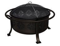 Pleasant Hearth Sunderland Deep Round Bowl Fire Pit, 36-Inch