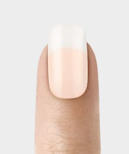 KISS Salon Acrylic French Nude Fake Nails, Cashmere, Medium, 28 Count