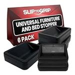 SlipToGrip Bed and Furniture Stopper (6 Pack Black)