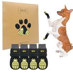 BEAUTYZOO Anti-Slip Dog Socks with Grips Traction Control for Small Medium Large Dogs, Non Skid Indoor Double Side Pet Paw Protector for Hardwood Floor Wear