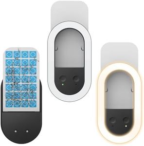 Lot de 2 pièges à Mouches d'intérieur (2 appareils + 10 Cartes de Colle), Lampe de Nuit, Anti-moustiques, piège à Insectes Volants enfichable pour moustiques, Mouches, Mouches des Fruits, Mites