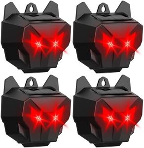 X-PEST Solar Nocturnal Animal Repeller Deer Repellent Devices Outdoor Coyote Raccoon Deterrent for Skunk Fox Waterproof Predator Lights for Chicken Coop, Farm, Garden, Yard (4 Pack)