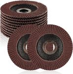 RABBIT® Flap Discs Aluminum Oxide Grit 220, 4 Inch Sanding Grinding Wheels, Auto Body Sanding Grinding Wheel for Angle Grinder (Pack of 10pc)