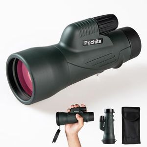 12x50 ED Monocular Telescope for Adults, High Powered Monocular with BAK4 Prism & FMC Lens, Waterproof Handheld Telescope for Bird Watching, Hunting, Hiking, Travel