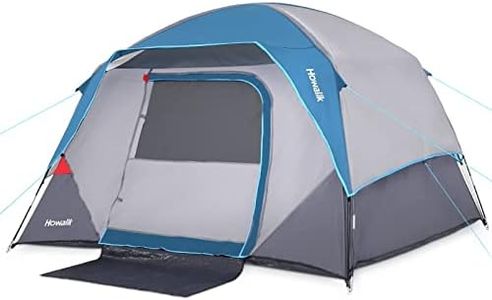 Camping Tent, Tent for Camping, Easy Set up Camping Tent for 4 Person Hiking Backpacking Traveling Outdoor, Light Blue