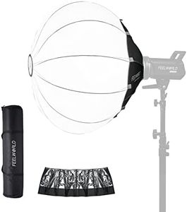 FEELWORLD FSL65 Portable Lantern Softbox, 65cm 25.6 Inch for FEELWORLD FL125D FL125B FL225D FL225B and Other Bowens Mount Video Studio Light, for Live Streaming, Videography, Photography