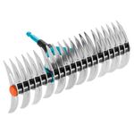 GARDENA Combisystem cutting rake: rake for removing moss and thatch, 35 cm working width, made steel, even for raking refuse and stones suitable (3392-20)