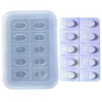 XROLAND Silicones Molds Capsules Medicines Shape Mold Easy to Clean Silicone Mold Versatile Full Version Drugs Pellet Mould Tablet Casting Molds