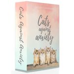 Catchyourdreams Cats Against Anxiety Cards - 50 Cards For Self Esteem and Stress, Affirmations for Anxiety Emotions Oracle Tarot Self Therapy (Cats Against Anxiety)