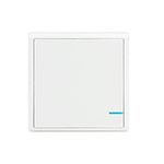 Thinkbee Wireless Lights Switch Panel, IP66 Waterproof No-Wiring Wall Switch Can Remotely Control Lamps 330ft Indoor & 1700ft Outdoor, Freely Expand Lighting System without Tearing Walls (Only Switch)