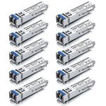 ipolex 1.25G SFP Transceiver, 1000Base-LX Single Mode SFP Transceiver, 1310nm SMF, up to 20km, for Cisco GLC-LH-SMD, Ubiquiti UF-SM-1G, Meraki, TP-Link TL-SM311LS and More, 10 Packs