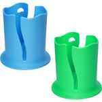 2pcs Paddle Board Cup Holder, Universal Kayak Drink Holder Multifunctional Anti-Toppling Paddleboard Cup Holder Surfboard Water Bottle Holder for Outdoor Fishing Boat Kayak Accessories (Blue+Green)