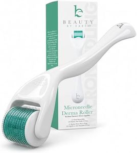Derma Roller Microneedling Roller - Titanium 0.25mm Micro Needler for Face, Gently Exfoliates, Microneedle Tool for Beard, Scalp & Hair, Skincare Tools for Face