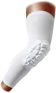 ZODEYI Knee Pads Wrestling Knee Sleeve Compression Leg Sleeves for Volleyball Basketball, Knee Compression Sleeve for Youth and Adult(White_S_1 Pcs)