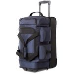 Coolife Rolling Duffel Travel Duffel Bag Wheeled Duffel Suitcase Luggage 8 Pockets