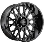 Vision 412 Rocker 20x12 8x6.5" -51mm Gloss Black Wheel Rim 20" Inch