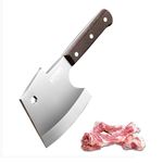 Kitory Meat Cleaver Heavy Duty Axes Shape Super Heavy and Thick Bone Breaker Professional Butcher’s Knife Traditional Forged Cleaver Kitchen Knife Wenge Wood Handle -K1S, 2024 Gifts for Women and Men