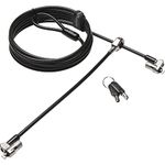 Kensington MicroSaver 2.0 Keyed Twin Cable Lock for Laptops & Other Devices (K65048WW)