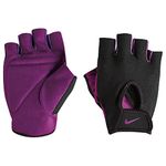 NIKE Women's Fundamental Training Gloves (Black/Bold Berry, Medium)