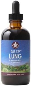 WishGarden Herbs Deep Lung Liquid Herbal Lung Support Supplement - Mullein Herb, Elecampane & Yerba Santa - Herbal Immunity Boost & Lung Support Drops - Vegan - 4 oz
