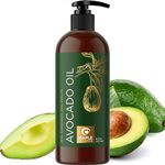 Avocado Oil for Multi-Purpose Beauty - 100% Pure Carrier Oil for Skin, Hair, Nails & Facial Moisturizer with Pump (16 Fl Oz)