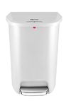 Step N' Sort Tall 50L/13 GAL Plastic Trash Can with Steel Pedal and Lockable Lid