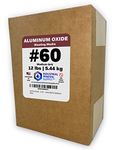 Aluminum Oxide - 12 LBS - Sand Blasting Abrasive Media for Sandblasters, Sandblast Guns and Blast Cabinets (#60 Grit (Medium))