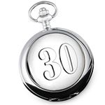 De Walden Engraved 30th Wedding Anniversary Pocket Watch 30 Case Wood Box MP