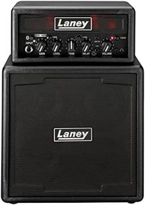 Laney MINISTACK-B-Iron Bluetooth Battery Powered Guitar Amp with Smartphone Interface, Black (MINISTAK