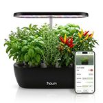 Nouri Hydroponics Growing System, 12 pod APP Smart Indoor Herb Garden Kit with LED Grow Lights, Hydroponic Herb Garden Indoor for Plant Lovers, Gardeners, Kitchen, Basil Seeds Included