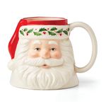 Lenox 895044 Holiday Santa Mug, Multicolor, 1.1